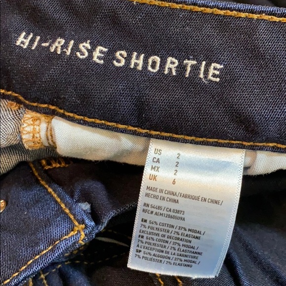 American Eagle High Rise Shortie Jean shorts - Picture 3 of 3